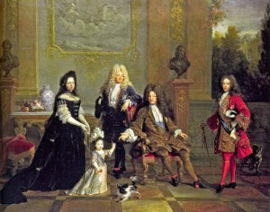 Porträt Ludwig des XIV. und Waden Erben