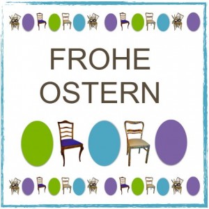Frohe Ostern mit Vintage-Stühlen